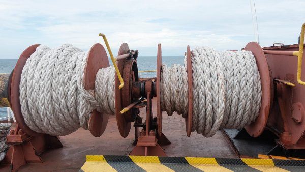 Mooring winch brake render testing